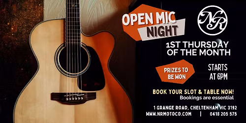 Open Mic Night at the Racer - 1st Thursday of the Month