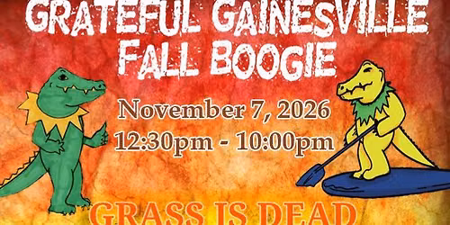 Grateful Gainesville Fall Boogie 2026 live at Heartwood Soundstage