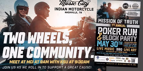 Two Wheels, One Community. Join Us as we Join the Mission of Truth Ride!