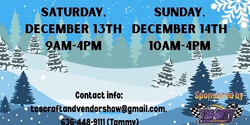Sat/Sun Dec 13 & 14 - SWIC College Craft & Vendor Show