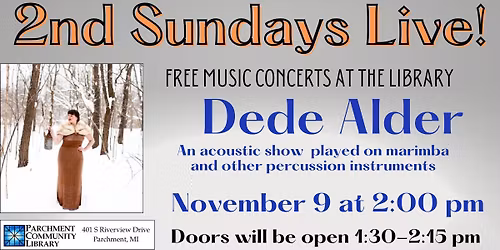 2nd Sundays Live in Concert: Dede Alder
