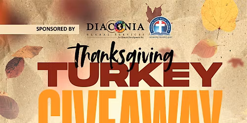 Thanksgiving Turkey &  Food Giveaway