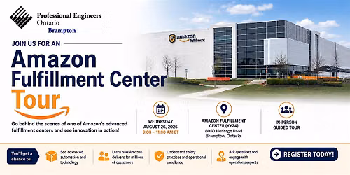 PEO Brampton Chapter - Amazon Fulfillment Center Tour (August 26)