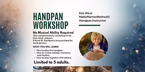 Handpan Discovery Workshop 2026