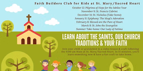 Faith Builders Club for Kids 2025-2026