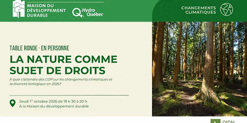 La Nature comme sujet de droits