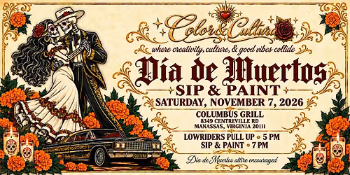 Color & Cultura: Dia de Muertos Sip and Paint