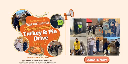 2nd Annual Massachusetts Contractors' Thanksgiving Turkey and Pie Drive