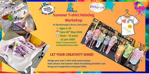 Kids - Create Your Own T-shirt Workshop - Are You Summer Ready????