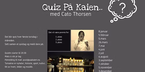 Quiz p\u00e5 P\u00e5 kaien med Cato 