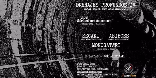 DRENAJES PROFUNDOS IV. Festival de punk & m\u00fasica experimental. 