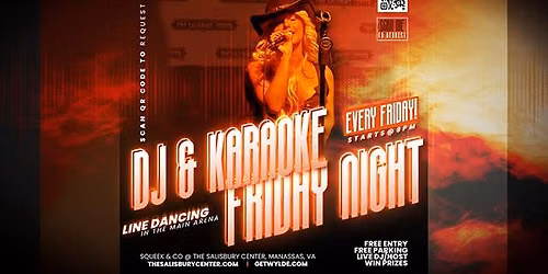 Karaoke, DJ & Dancing on Fridays!