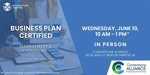 Business Plan Certified Management & Operations