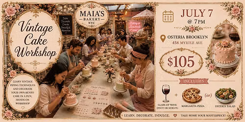 Vintage cake workshop