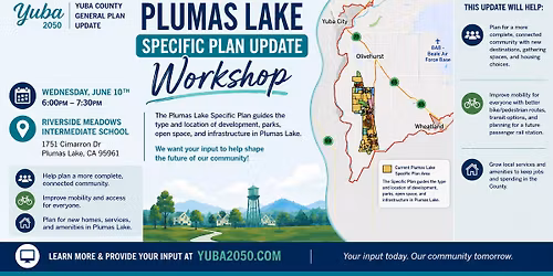 Plumas Lake Specific Plan Update Workshop