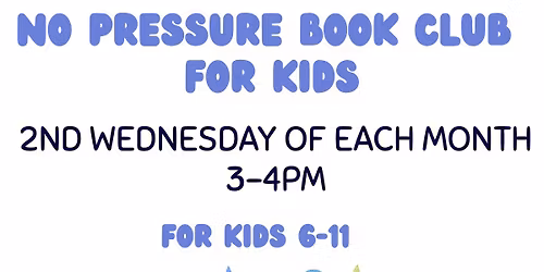 No pressure book club for kids