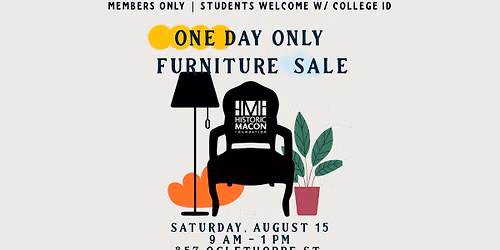 Flea Market Furniture Sale - Members + Students Only!