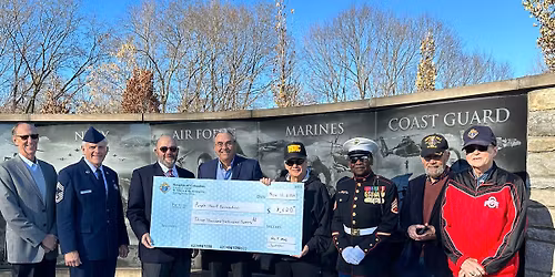 Dayton Swing for Charity Check Presentation to Ohio Purple Hearts