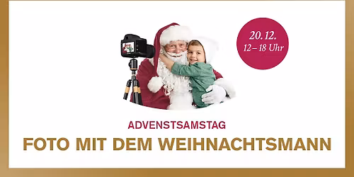Adventssamstag - Foto mit dem Weihnachtsmann