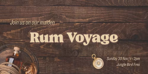 Rum Voyage - Rum Tasting at Jungle Bird | Sun 30th Nov