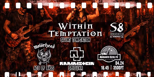 Tribute Night - S8 Underground Club [MOT\u00d6RHEAD | WITHIN TEMTATION | RAMMSTEIN] | M\u00e1snapos Kesely\u0171
