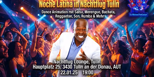 "NOCHE LATINA in NACHTFLUG " mit Dj MoisesTheCuban