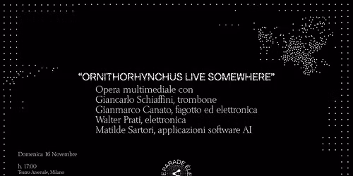 PARADE \u00c9LECTRONIQUE: \u201cORNITHORHYNCHUS LIVE SOMEWHERE\u201d