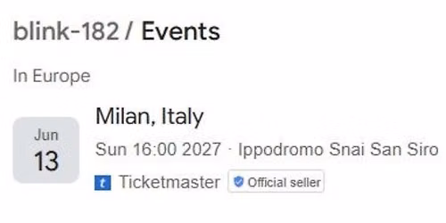 I-Days - Blink 182 at Ippodromo Snai San Siro