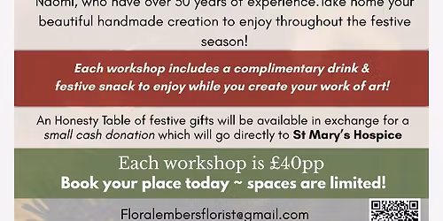 Wreath & Table Arrangement Workshop