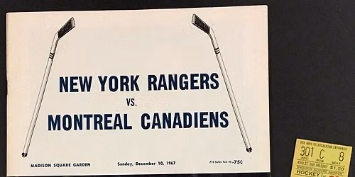 Montreal Canadiens at New York Rangers at Madison Square Garden