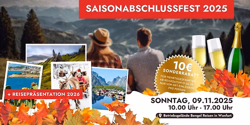 BENGEL REISEN Saisonabschlussfest & Reisepr\u00e4sentation 2025 \ud83c\udf89
