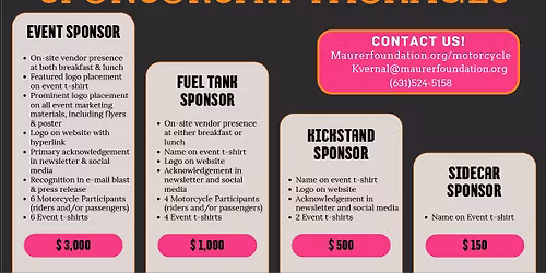 2026 12th Annual Maurer Foundation for Breast Health Education Motorcycle Ride