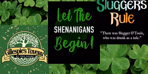 Post St. Pat's Hootenany with Slugger's Rule at Gillespie's!
