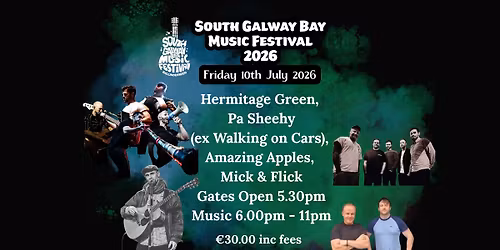 South Galway Bay Music Festival Friday 10th July 2026