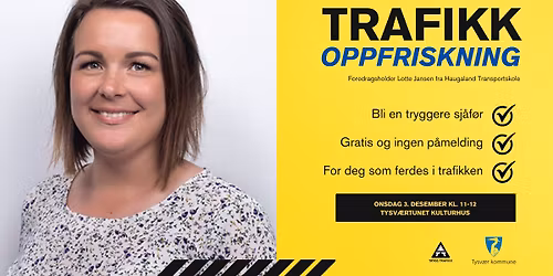 Gratis \ud83d\udc49Trafikkoppfriskning! Bli en tryggere sj\u00e5f\u00f8r.
