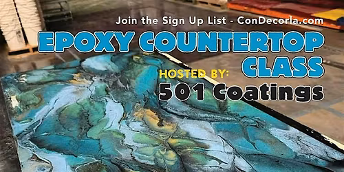 Metallic Epoxy Countertop Class