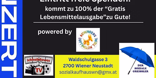 charity Konzert zu Gunsten der Gratis Lebensmittel Ausgabe Wiener neustadt 