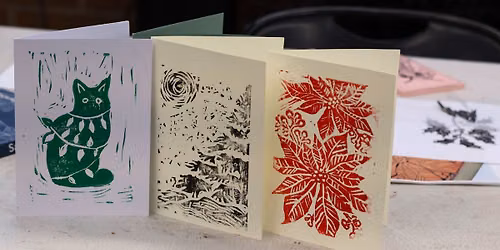 Holiday Card Linocut Workshop | Buffalo and Erie County Botanical Gardens