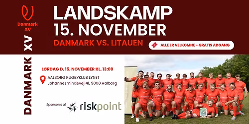 \ud83c\udfc9 Danmark XV vs. Litauen \u2013 Rugby Europe Trophy \ud83c\udfc9