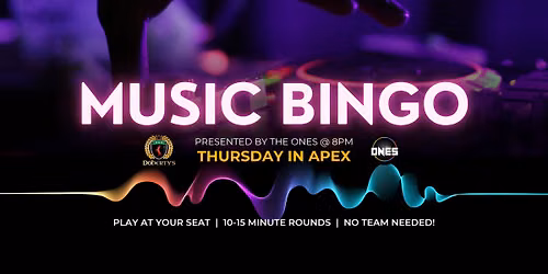 Doherty's Music Bingo w\/ The Ones Music Bingo