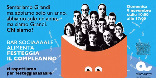 IL BAR SOCIALE ALIMENTA FESTEGGIA IL SUO PRIMO COMPLEANNO!