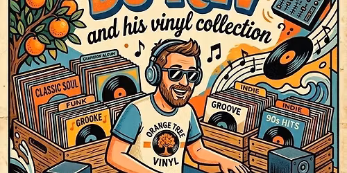 DJ Kev and his vinyls' collection 