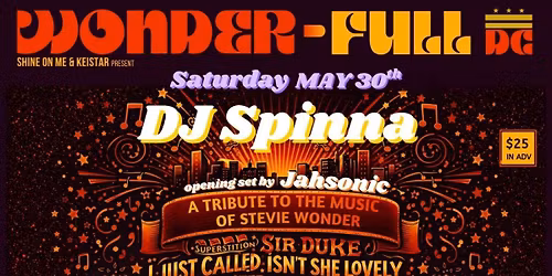 Wonder-Full DC: A Tribute To The Music Of Stevie Wonder at Black Cat