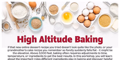 High Altitude Baking Workshop