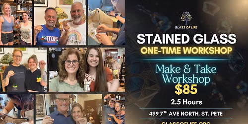Stained Glass Make & Take Workshop | St. Pete Art Studio