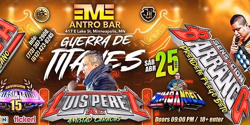 DISCO MOVIL CANADA, SENSACION BARRANCO Y AMISTAD CARACAS EN MINNEAPOLIS