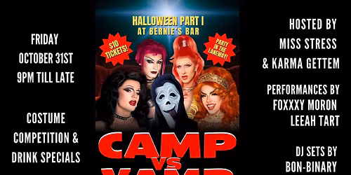 Halloween Part 1 : Camp vs Vamp Laneway Party