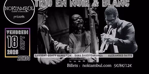 TRIO en Noir & Blanc\u30fbRencontre Musicale Cosmopolite  @noktambul_rennes