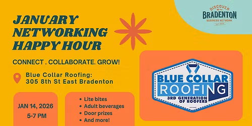 January Networking Happy Hour - Blue Collar Roofing