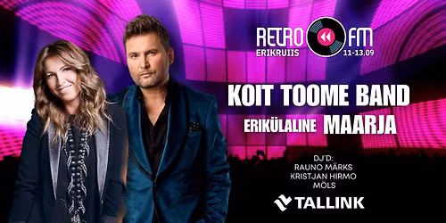 Retro FM erikruiis: Koit Toome Band, erik\u00fclaline Maarja